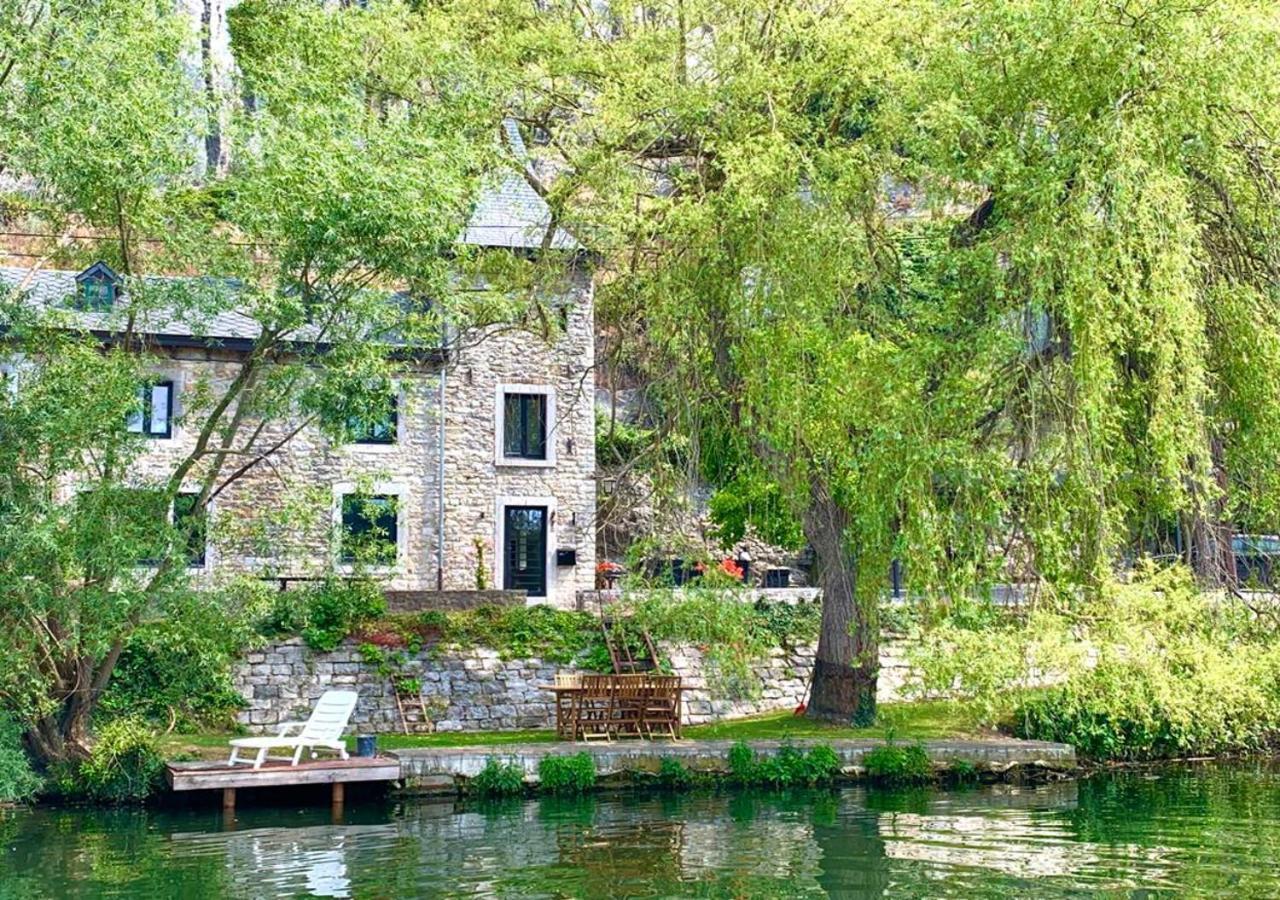 Villa Pieds Dans L'Eau Private Wellness Bordure De Meuse à Lustin Extérieur photo